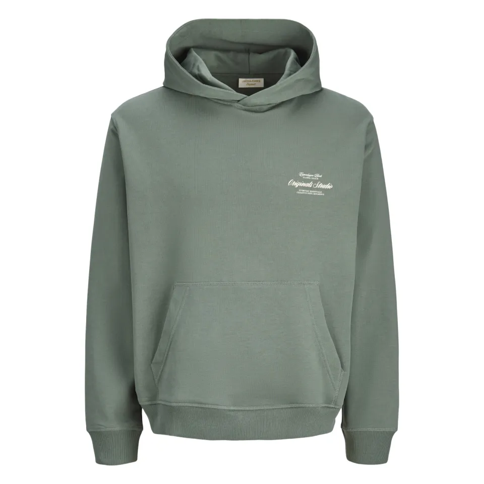 Jack & Jones JUNIOR hoodie met backprint - groen, foto 3