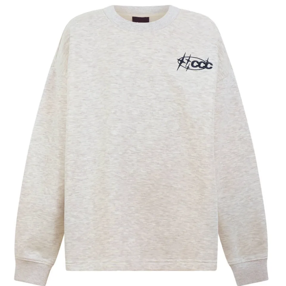 Shoeby sweater met backprint - lichtgrijs, foto 2