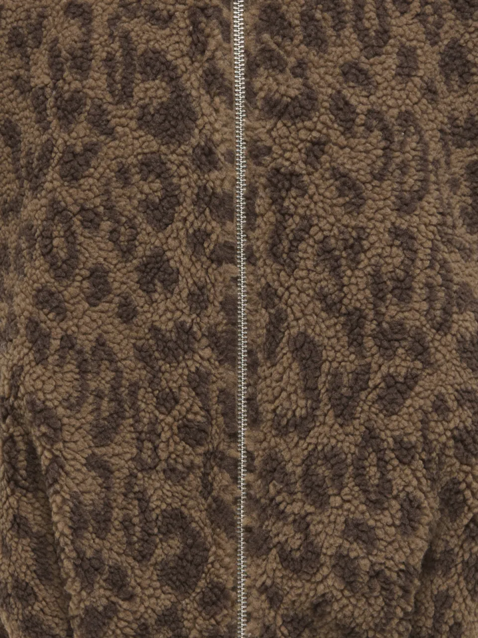 Only teddy bodywarmer met panterprint khaki, foto 3
