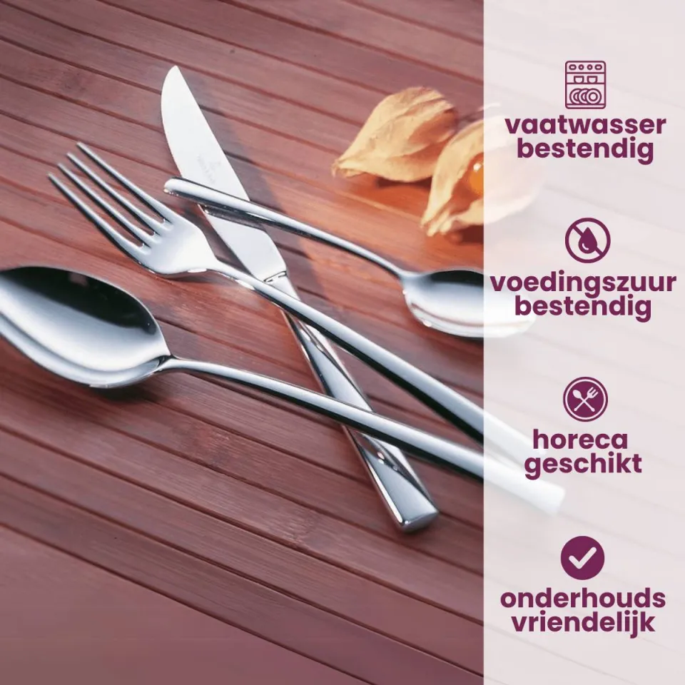 Villeroy & Boch Piemont bestekset 24-delig zilver, foto 2