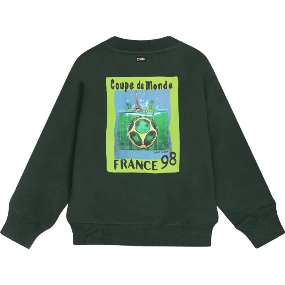 Tumble 'n Dry sweater met backprint - donkergroen, foto 3