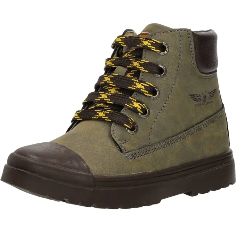 Shoesme hoge veterschoenen groen, foto 3