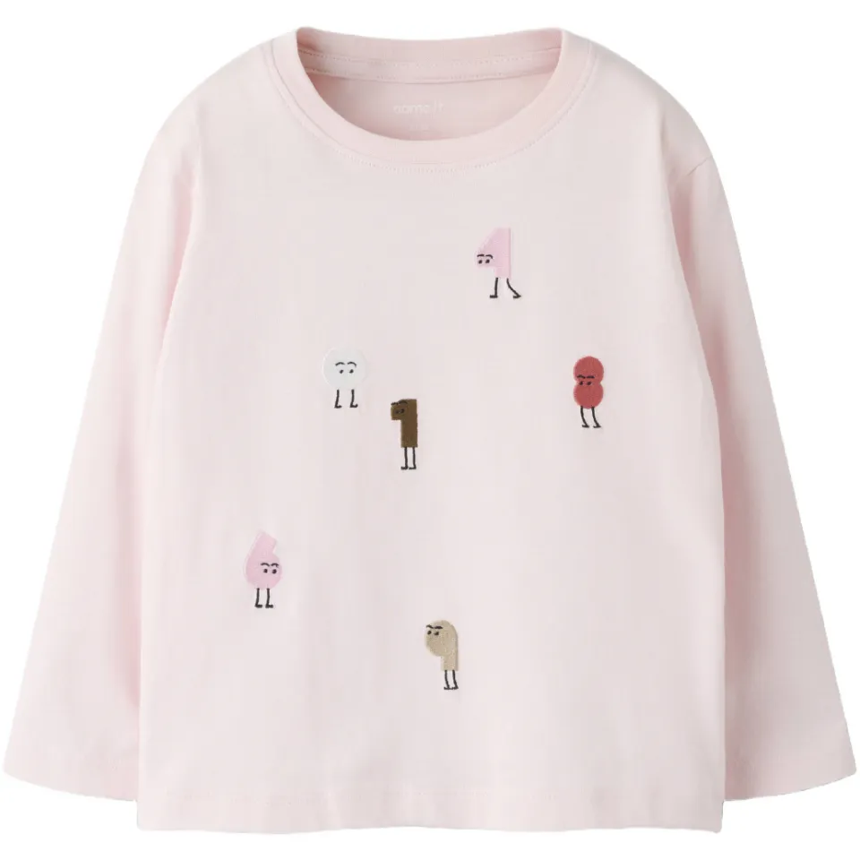 NAME IT longsleeve met print lichtroze, foto 2