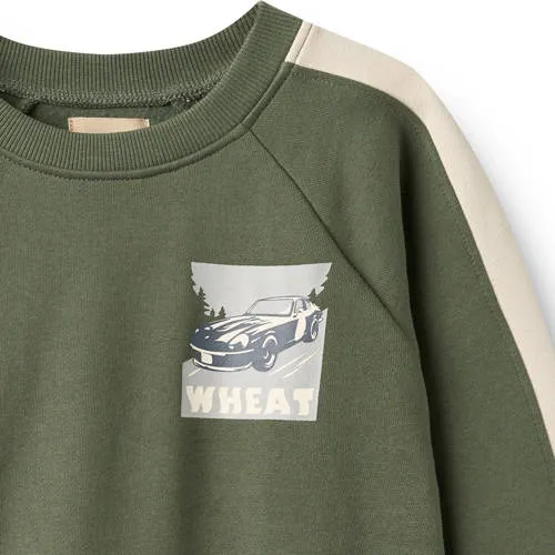 Wheat oversized sweater met print - groen, foto 3