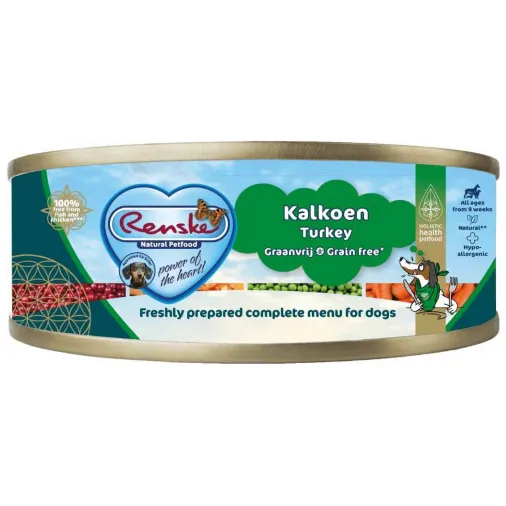 Renske Vers Gestoomd Complete Menu Senior Kalkoen graanvrij natvoer