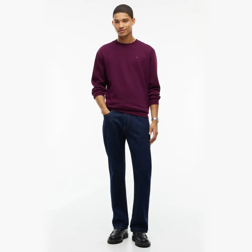Tommy Jeans regular fit sweater met logo - calypso berry, foto 3