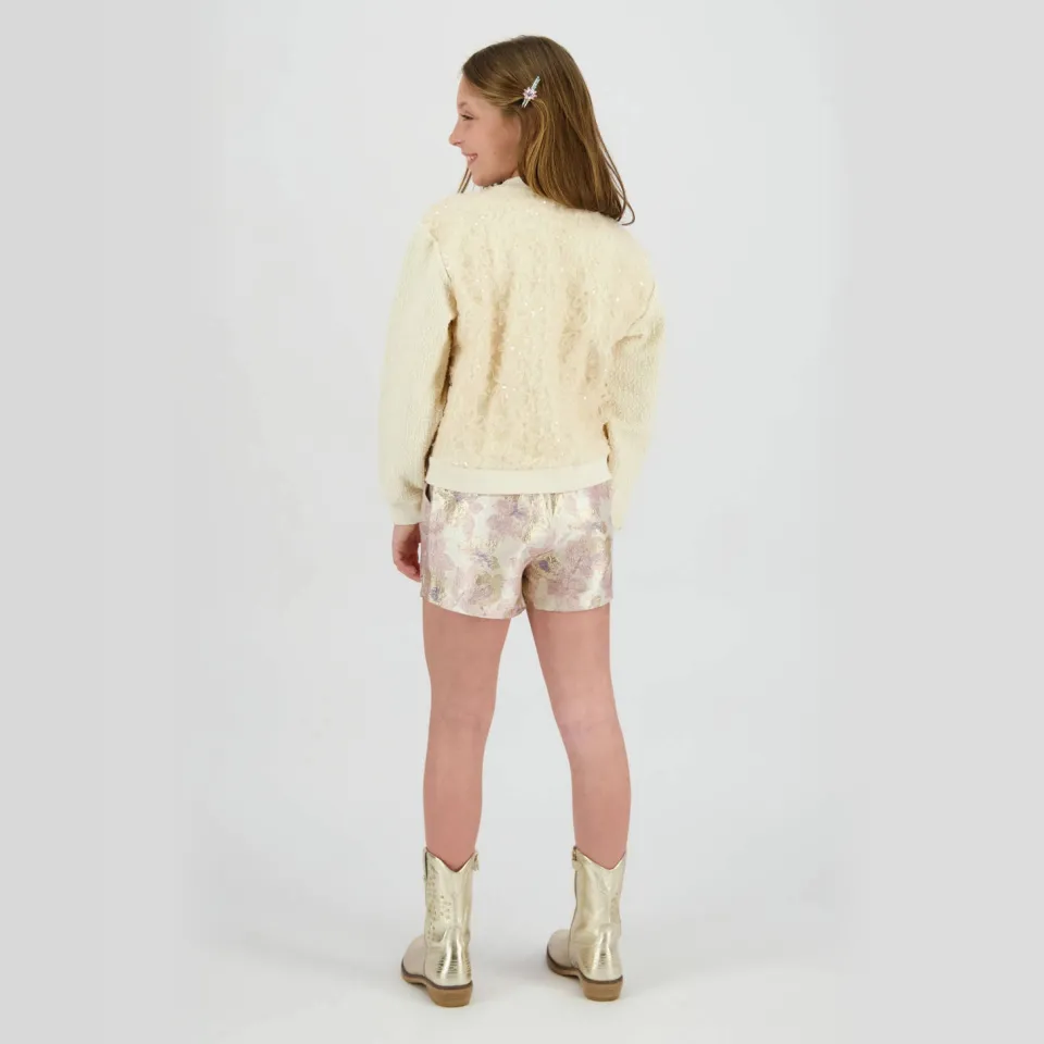 Vingino gebloemde casual korte broek beige, foto 5