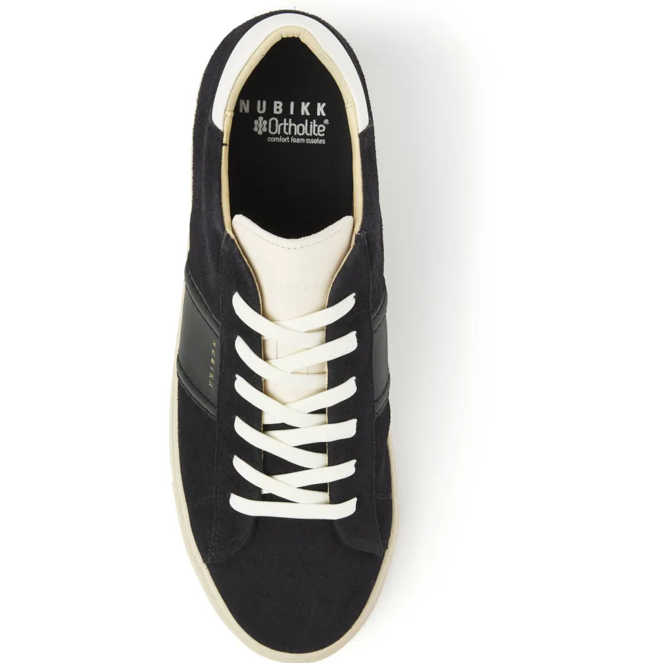 Nubikk Jase Morris suède sneakers donkerblauw, foto 4