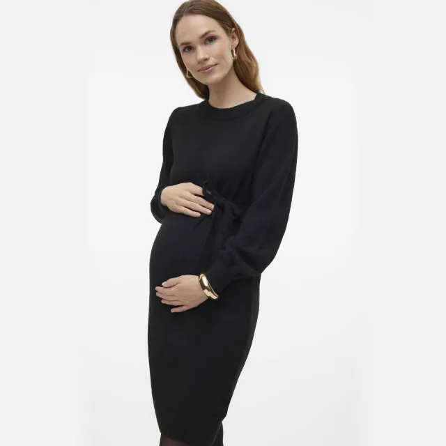 Mamalicious MLNEWANNE zwangerschapsjurk zwart, foto 5