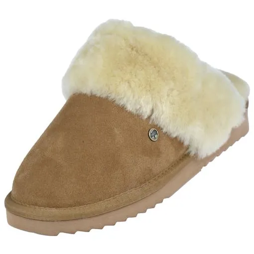 Warmbat Flurry pantoffel bruin