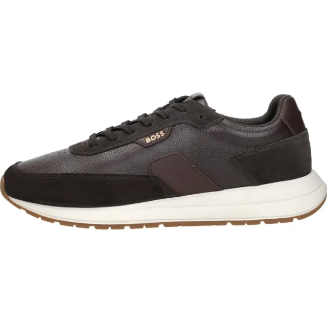 Hugo Boss Vinston Runner lage sneakers bruin