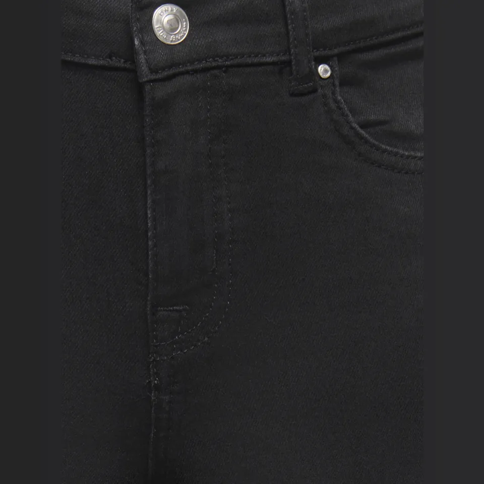 KIDS ONLY GIRL high waist wide leg jeans black denim, foto 5