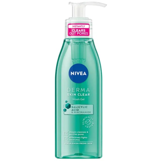 Nivea Derma Skin Clear Wash Gel 150 ml