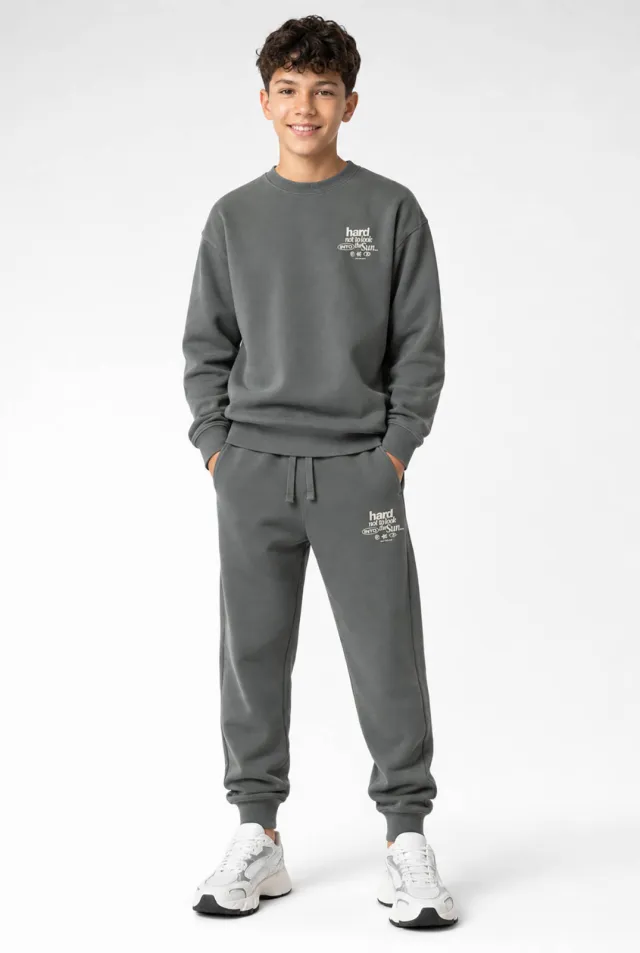 Cars regular fit joggingbroek met tekst antraciet