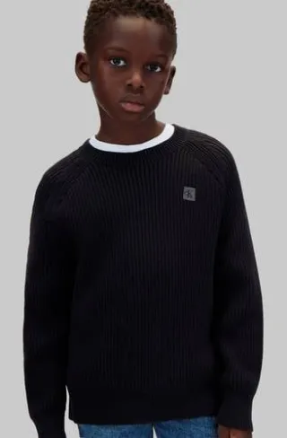 Calvin Klein gebreide sweater - zwart, foto 2
