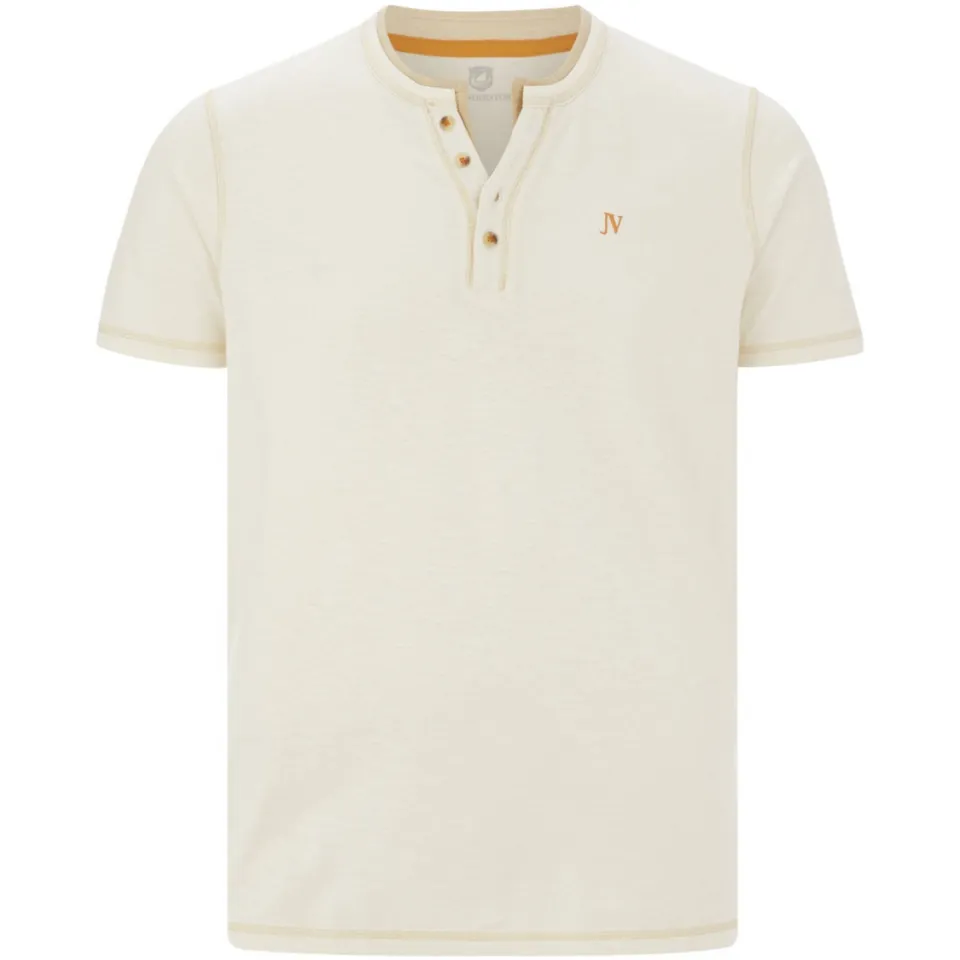 Jan Vanderstorm Thokhelm Henley T-shirt wit, foto 2