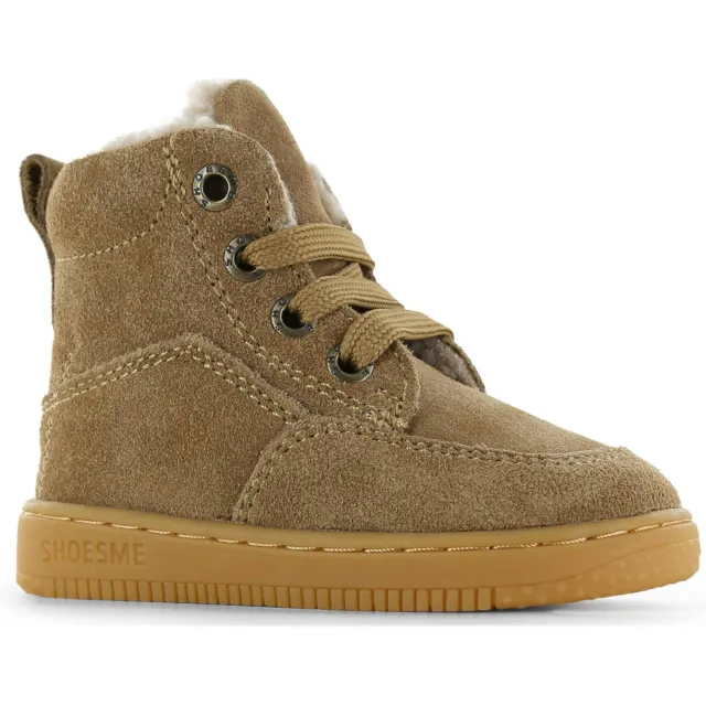 Shoesme suède veterboots cognac