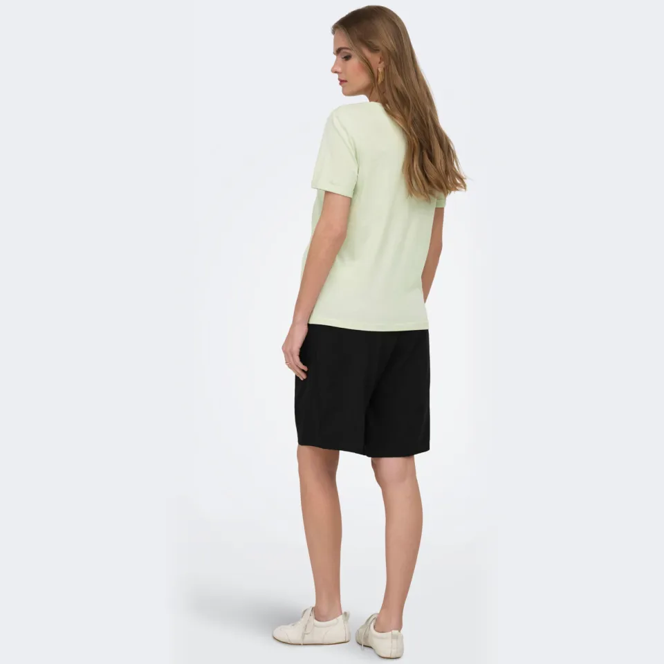 Only zwangerschaps T-shirt lichtgroen, foto 4