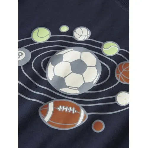 NAME IT longsleeve met voetbalprint donkerblauw, foto 3