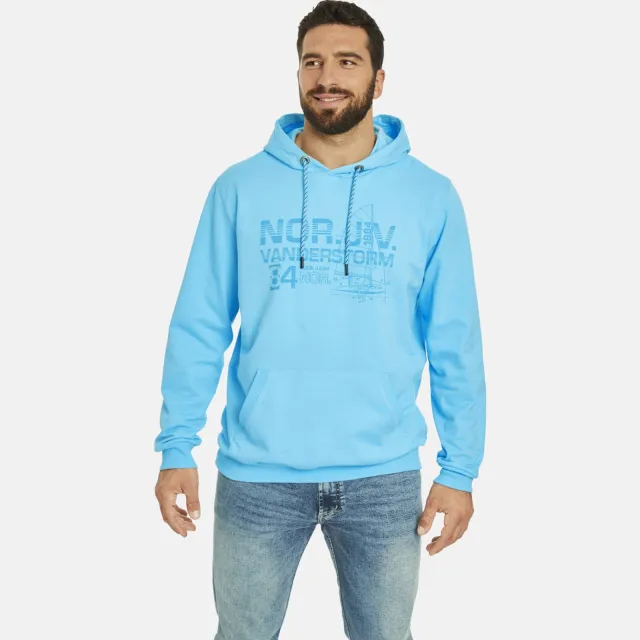 Jan Vanderstorm +FIT Collectie hoodie JEPPE Plus blauw