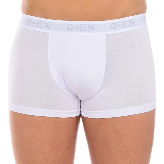 Q-En Heren Bamboo Elastische Ademend Boxershort Q500 Wit