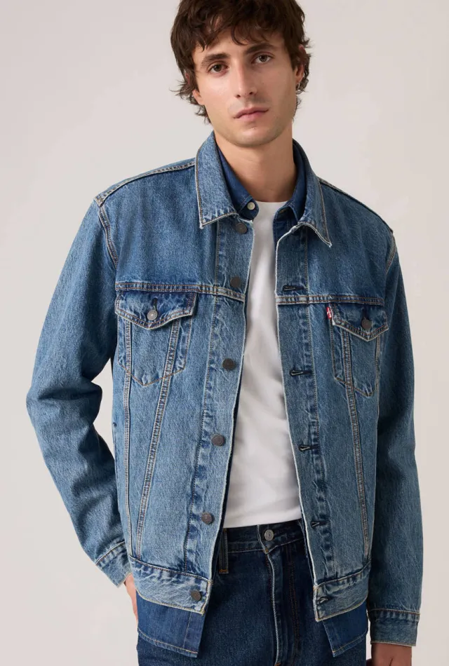 Levi's denim spijkerjas blauw WASHED AWAY