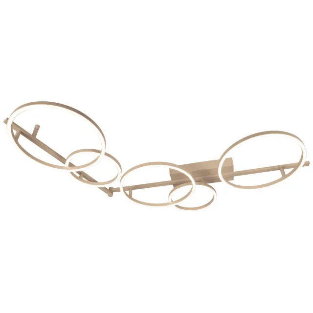 Lucide NICOLA - Plafonnière - LED - CCT - 1x37W 2700K/4000K - Taupe | Essential