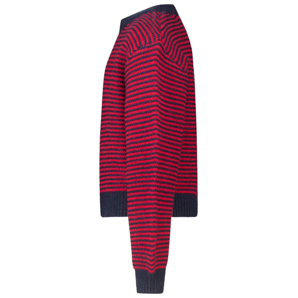 America Today gebreide gestreepte trui - rood/donkerblauw, foto 4