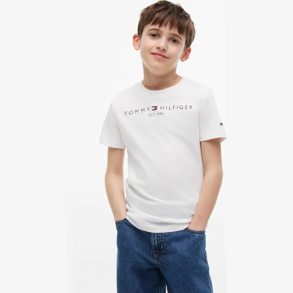 Tommy Hilfiger t-shirt met logo wit ronde hals, foto 3