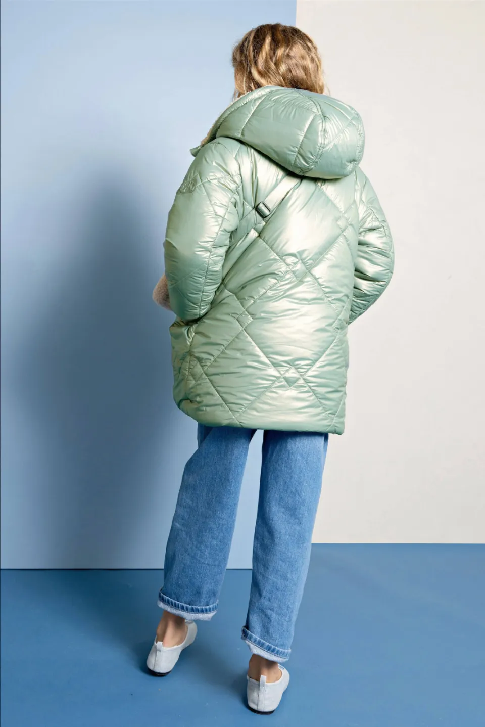 Nono reversible jas groen, foto 7