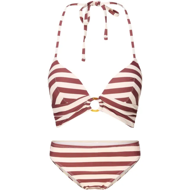 LingaDore voorgevormde triangel bikini set bruin/wit, foto 2