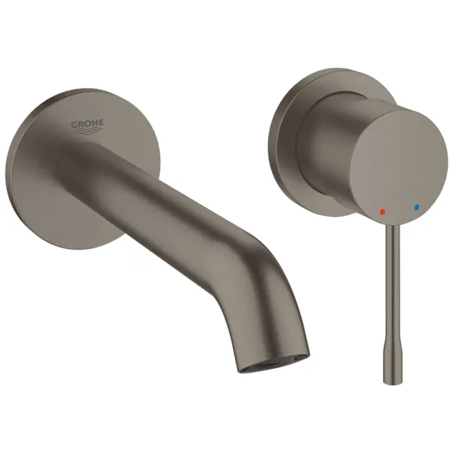 Grohe Essence inbouw wastafelkraan hard graphite geborsteld
