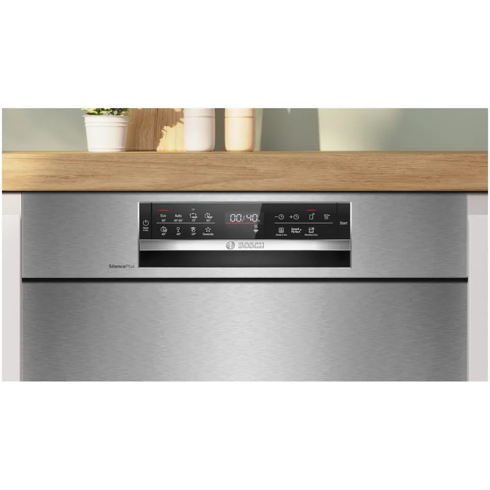 Bosch SMU6ECS12E onderbouwvaatwasser geborsteld staal, foto 4