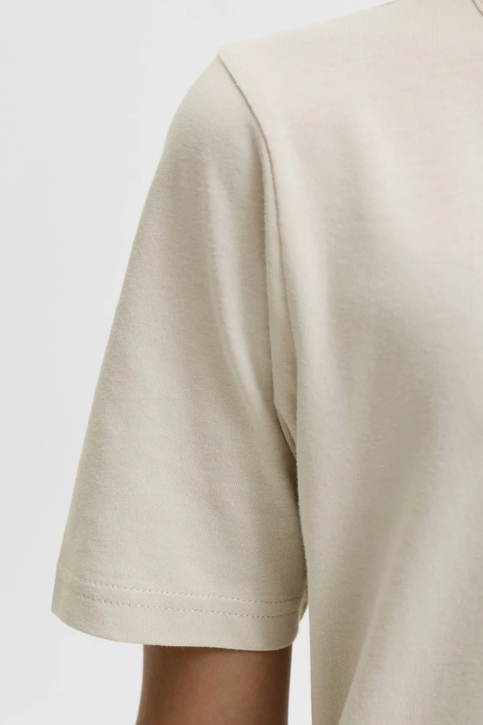 Jack & Jones T-shirt ecru effen, foto 6