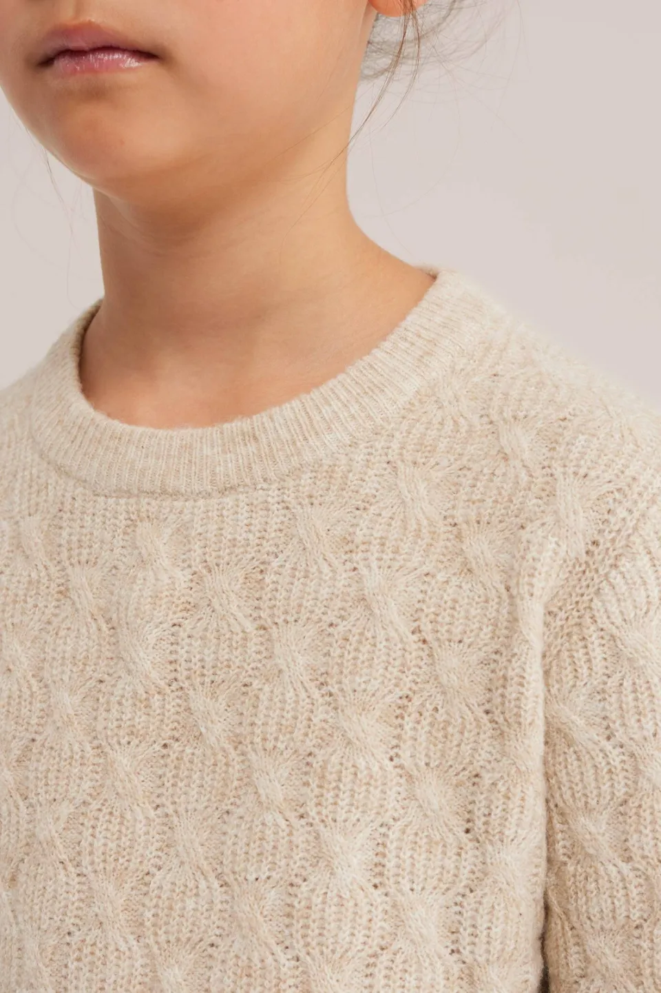 WE Fashion gebreide trui met wol - beige, foto 5