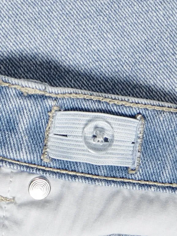 Only KOGSIRI spijkerrok lichtblauw denim, foto 4