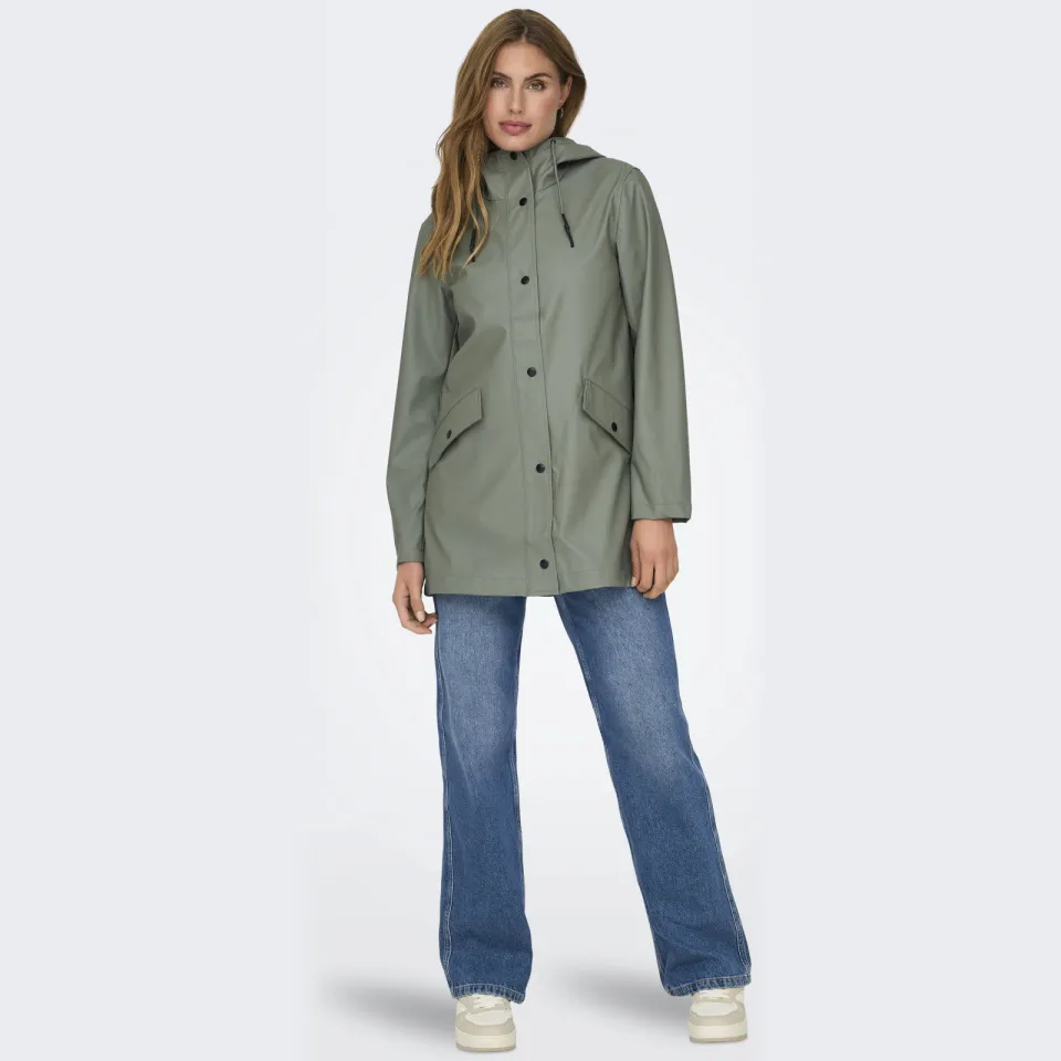 Only ONLELISA regenjas agavegroen agave green, foto 4