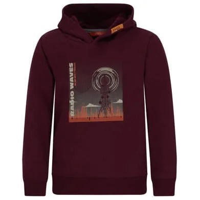 TYGO & vito hoodie met print - donkerrood Sweater Jongens Polyester Capuchon-128