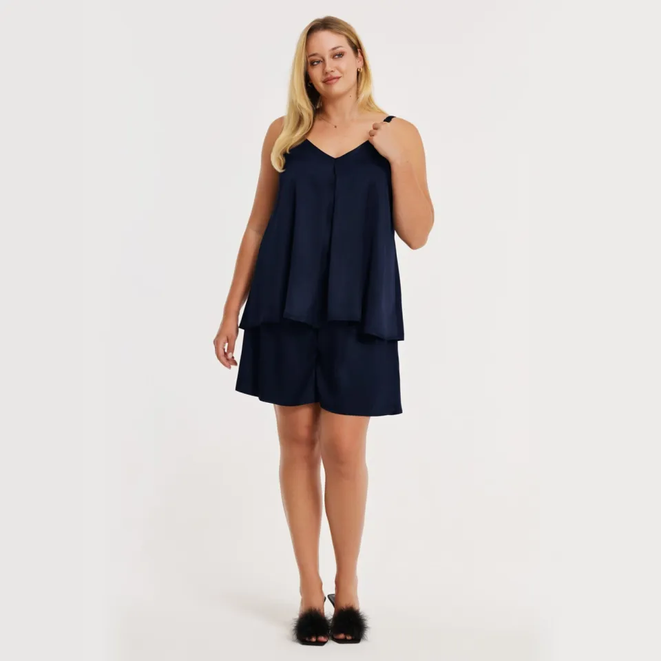 Yoek Morning Muse spaghettitop blauw, foto 2