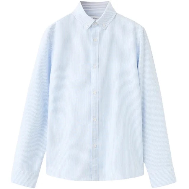 Mango Kids gestreept overhemd - lichtblauw Lichtblauw / wit