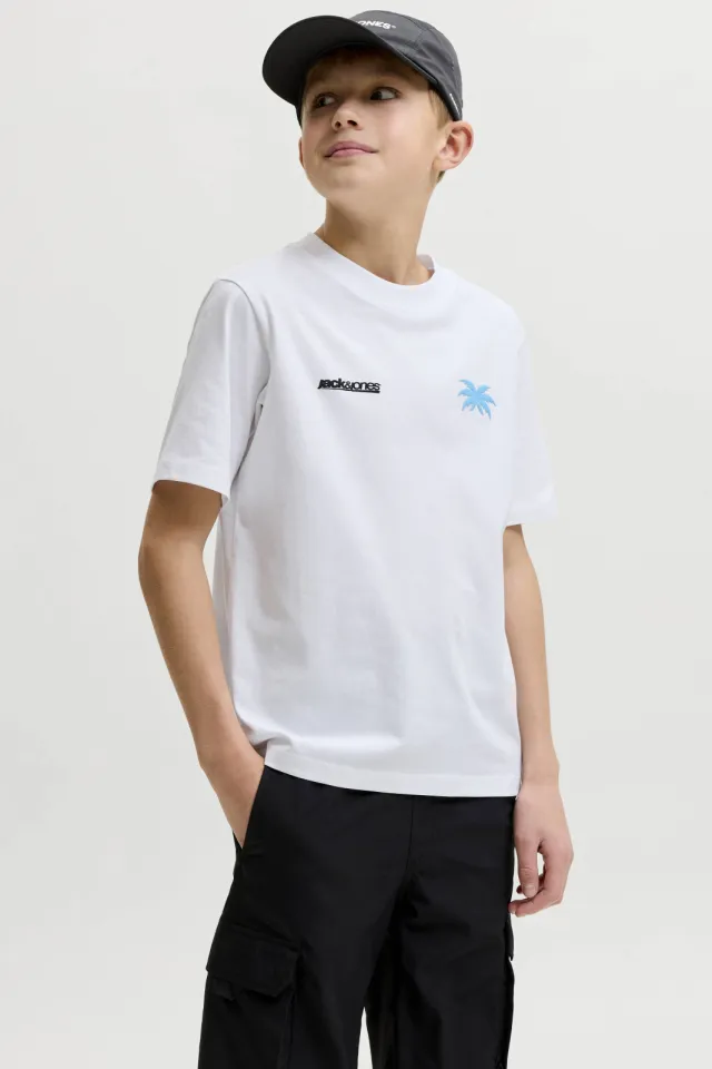 Jack & Jones t-shirt wit met kleine print
