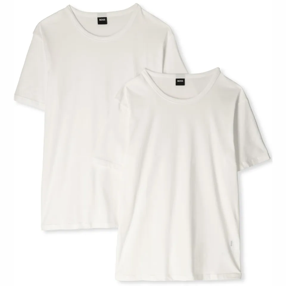 Boss Black Heren Polo's & T-shirts Tshirtrn 2p Modern - Wit, foto 2