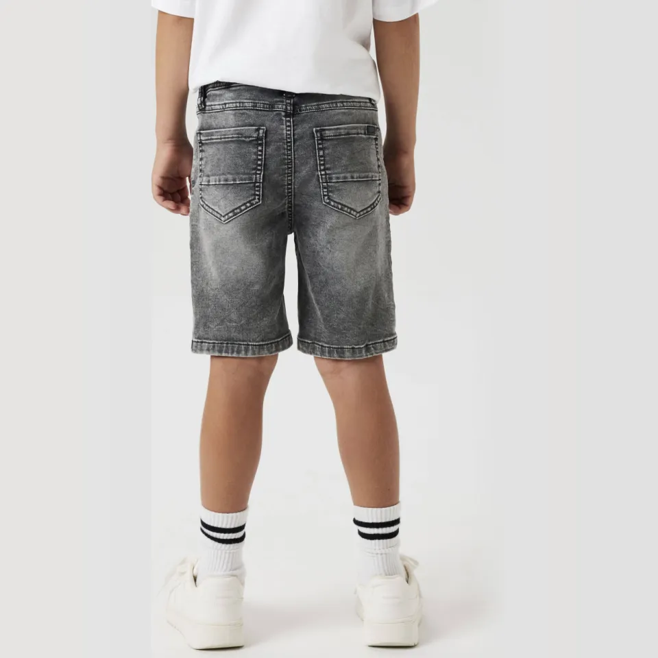 NAME IT regular denim jeansshort grijs, foto 4