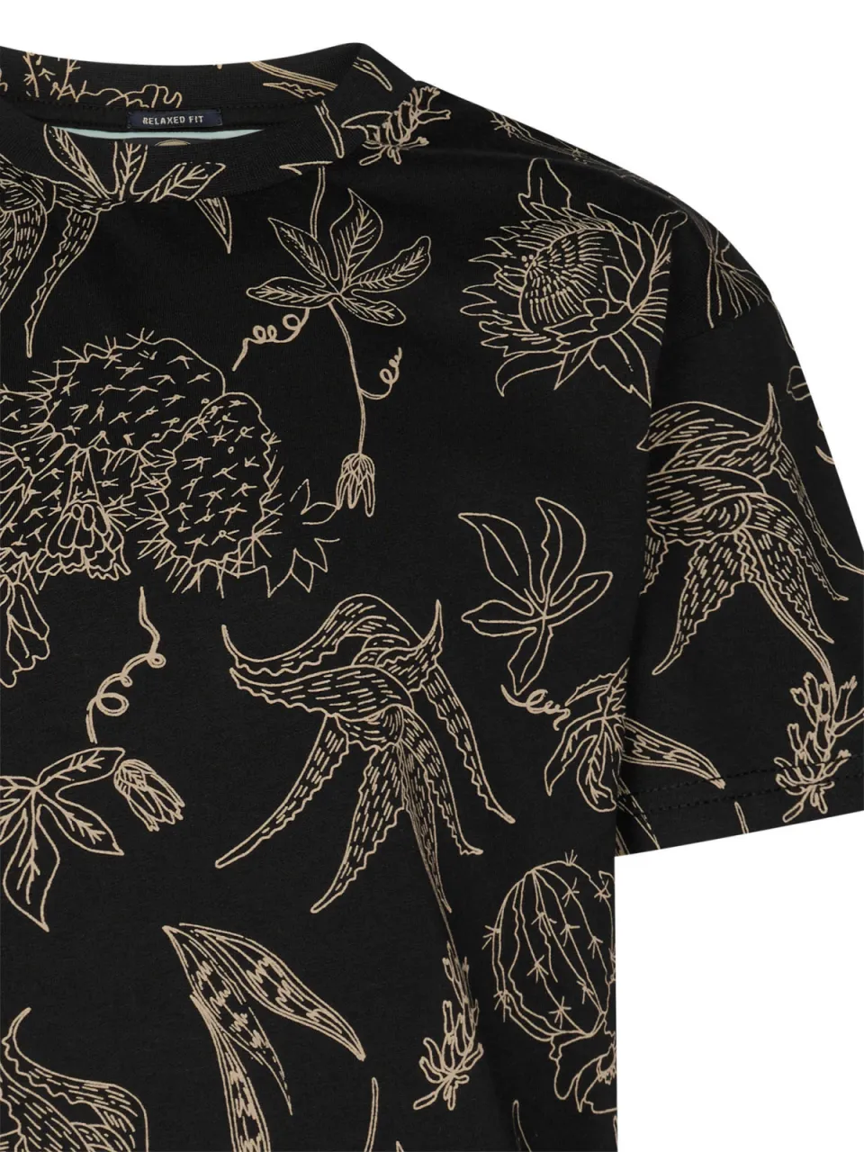 Petrol Industries T-shirt zwart all-over print, foto 8