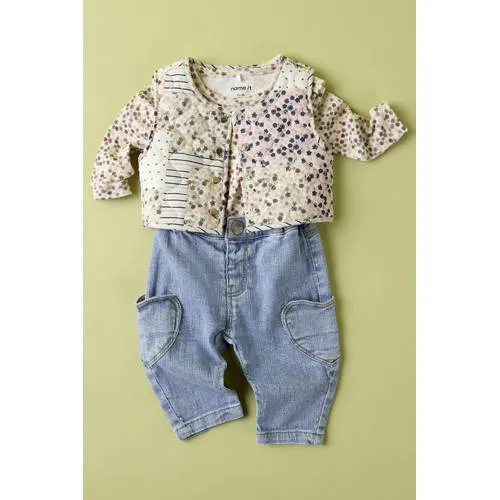 NAME IT BABY NBFROSE mom jeans - mediumblauw, foto 4