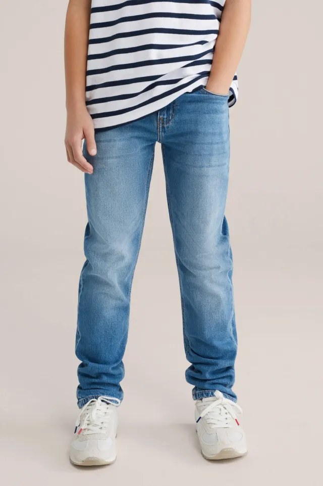 WE Fashion Blue Ridge regular fit jeans medium blue denim, foto 3