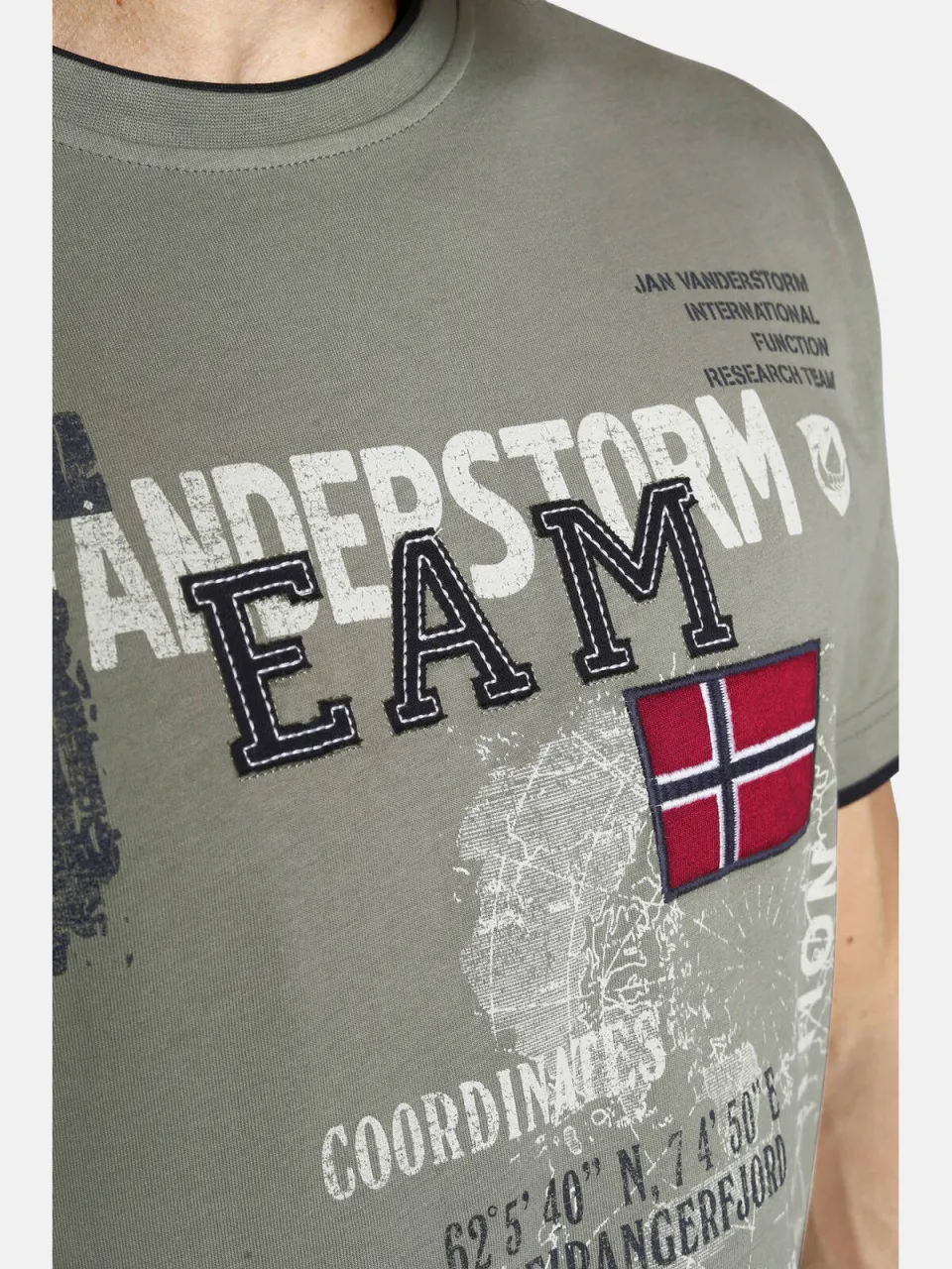 Jan Vanderstorm Sölve T-shirt olijf, foto 8