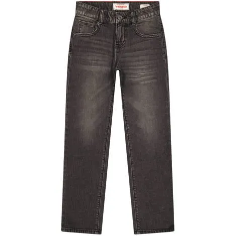 Vingino Paolo straight leg jeans - zwart Jongens Denim Effen Black denim