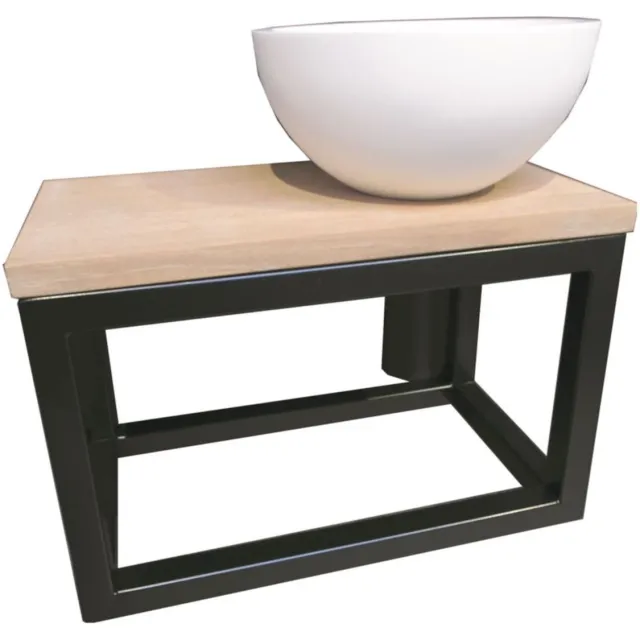 Luca Fonteinset Luca Steel Frame 40x22x25 cm Zwart Wit