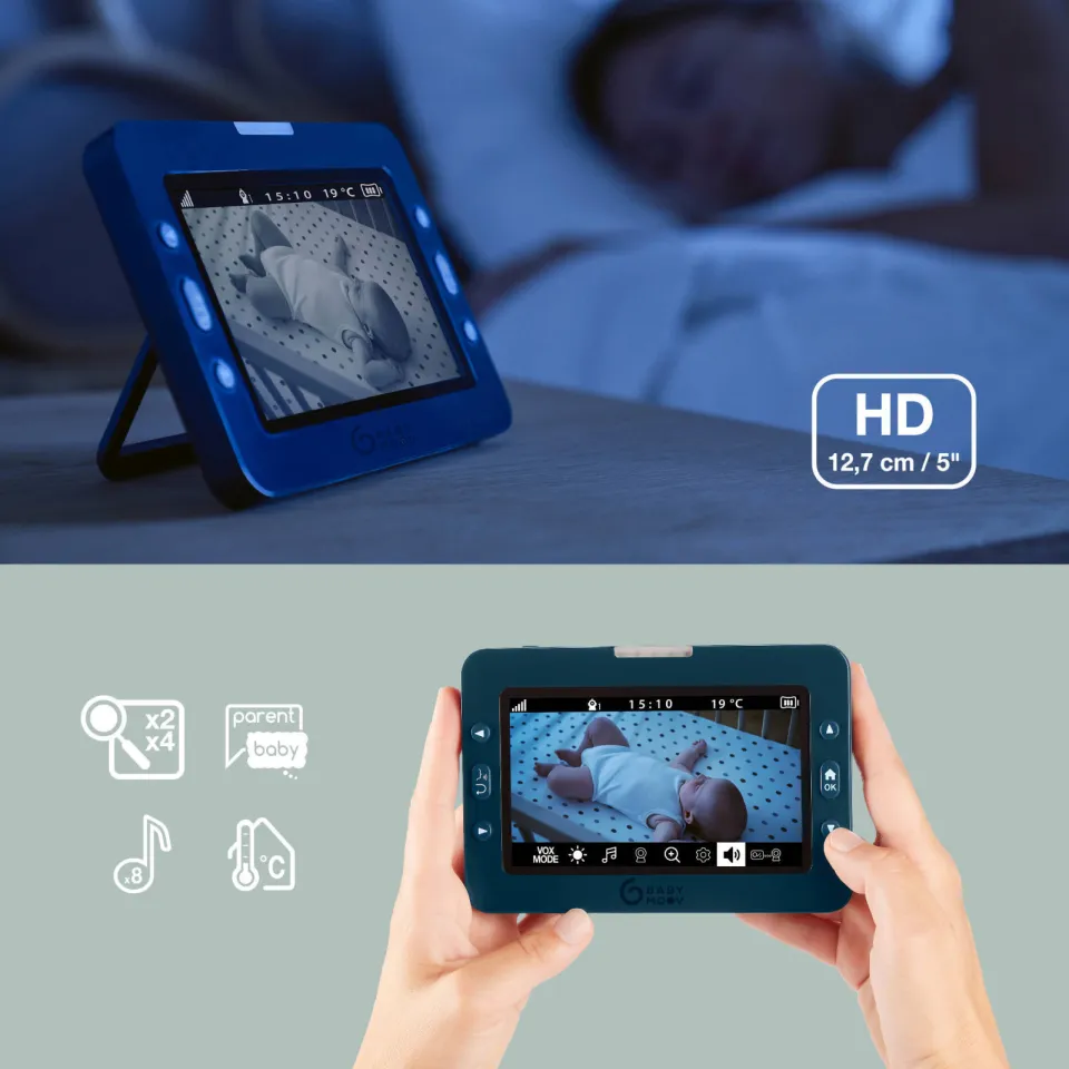 Babymoov Gemotoriseerde Video Babyfoon YOO Master + HD, foto 7